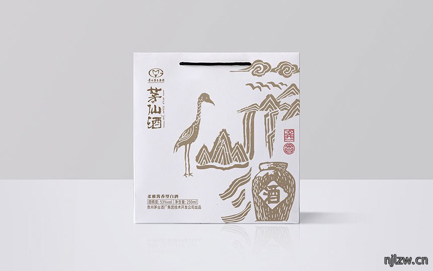 酱香型白酒手绘包装盒设计案例欣赏
