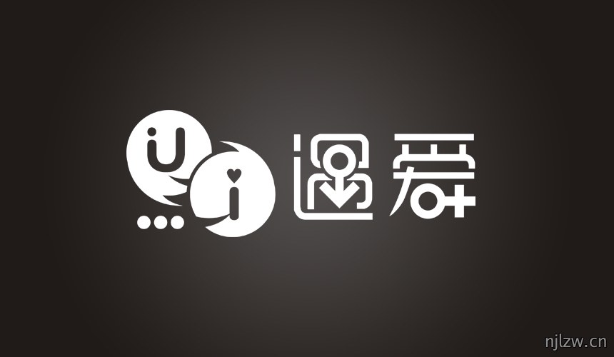 遇爱交友平台网站LOGO设计初稿效果