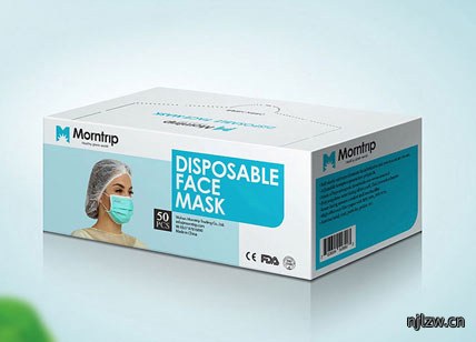 东莞一次性口罩包装设计案例_新款N95口罩包装设计公司效果展示