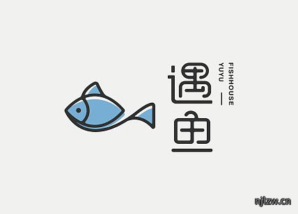 遇鱼餐饮LOGO标志设计欣赏