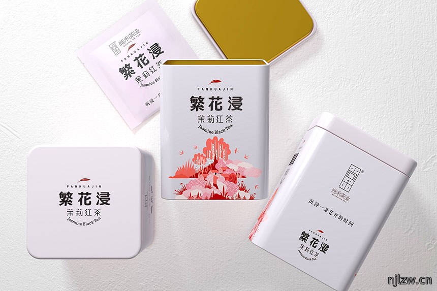 2020年繁花浸茉莉花茶叶包装设计